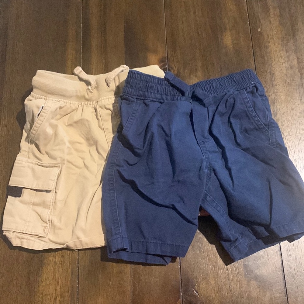 Boys 3T Shorts Navy Blue and Tan